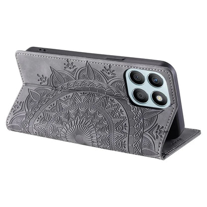 Style 010 For Honor X6b 4G Case Mandala Pattern Magnetic Closing Leather Phone Cover
