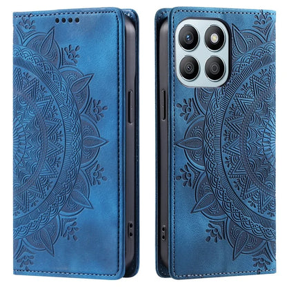 Style 010 For Honor X6b 4G Case Mandala Pattern Magnetic Closing Leather Phone Cover