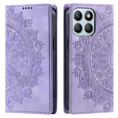 Style 010 For Honor X6b 4G Case Mandala Pattern Magnetic Closing Leather Phone Cover