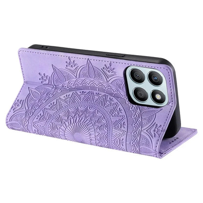 Style 010 For Honor X6b 4G Case Mandala Pattern Magnetic Closing Leather Phone Cover