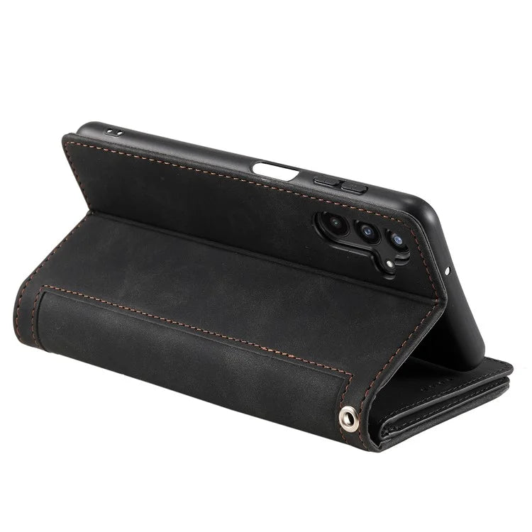 For Samsung Galaxy A16 5G Case PU Leather Phone Cover with Zipper Wallet 9 Card Slots