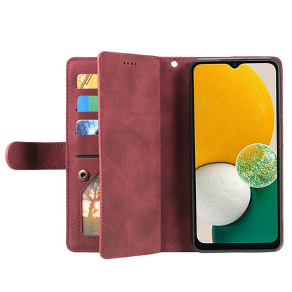 For Samsung Galaxy A16 5G Case PU Leather Phone Cover with Zipper Wallet 9 Card Slots