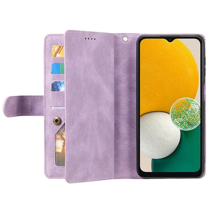 For Samsung Galaxy A16 5G Case PU Leather Phone Cover with Zipper Wallet 9 Card Slots