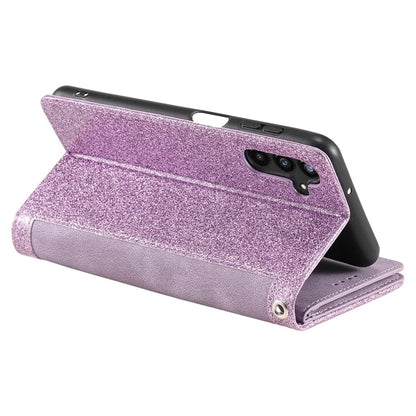 For Samsung Galaxy A16 5G Case PU Leather Phone Cover with Zipper Wallet 9 Card Slots