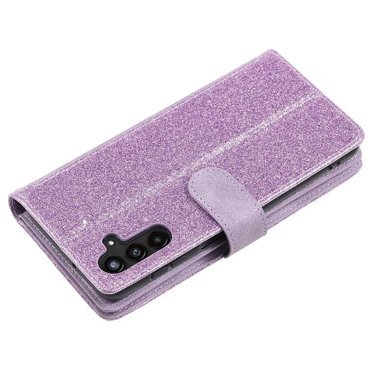 For Samsung Galaxy A16 5G Case PU Leather Phone Cover with Zipper Wallet 9 Card Slots