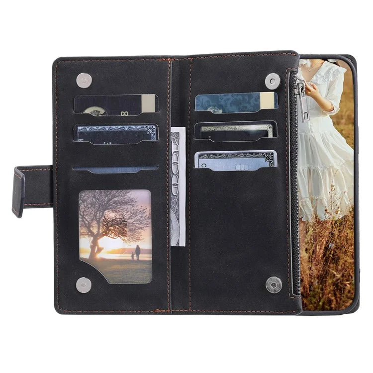 Style 005 For Samsung Galaxy A16 5G Wallet Case Rhombus Stitching Line PU Leather Phone Cover