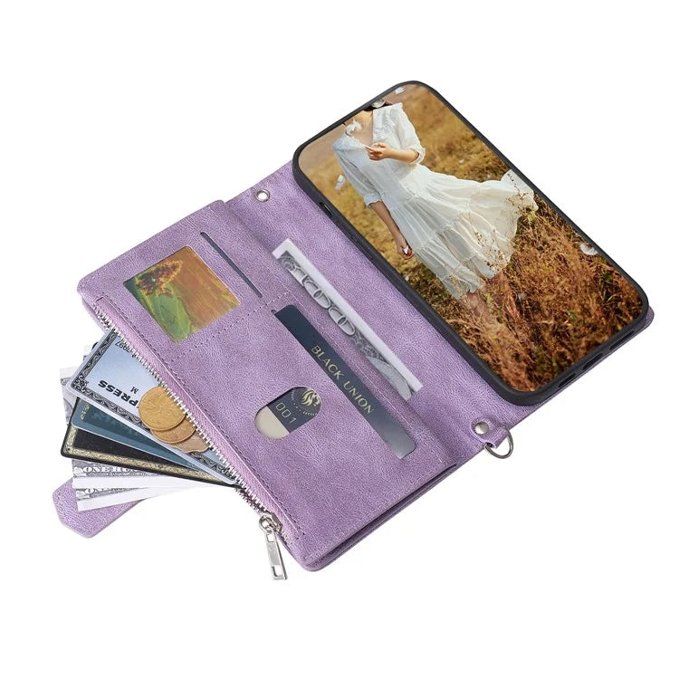 Style 005 For Samsung Galaxy A16 5G Wallet Case Rhombus Stitching Line PU Leather Phone Cover