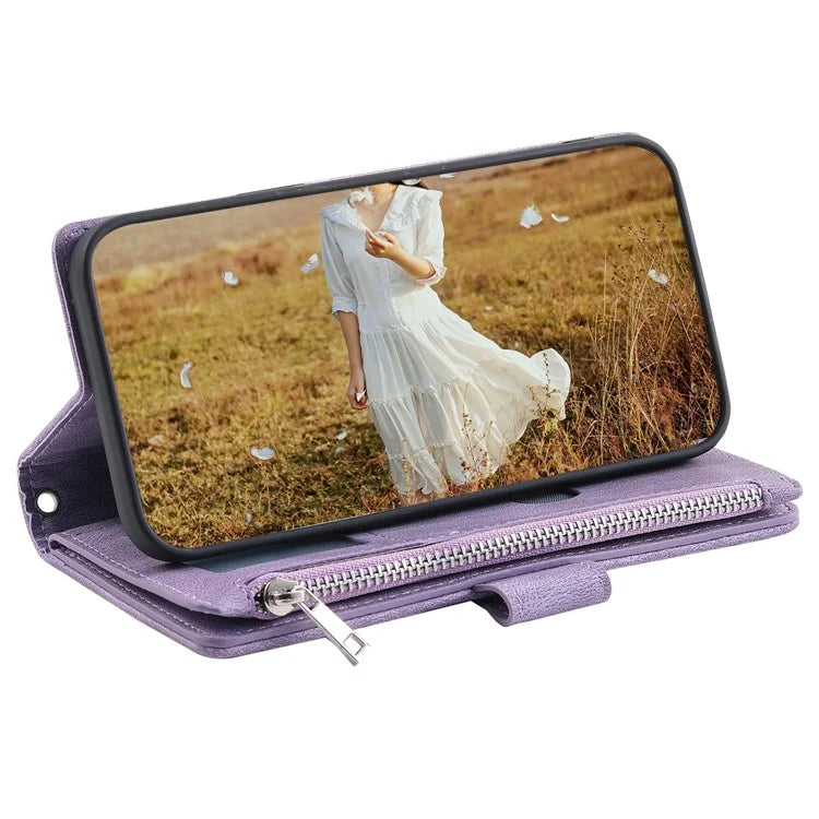 Style 005 For Samsung Galaxy A16 5G Wallet Case Rhombus Stitching Line PU Leather Phone Cover