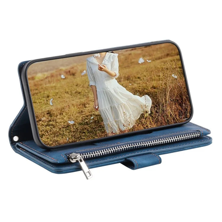 Style 005 For Samsung Galaxy A16 5G Wallet Case Rhombus Stitching Line PU Leather Phone Cover