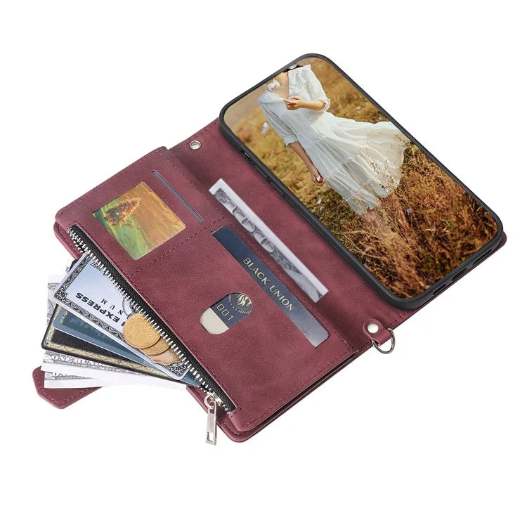 Style 005 For Samsung Galaxy A16 5G Wallet Case Rhombus Stitching Line PU Leather Phone Cover