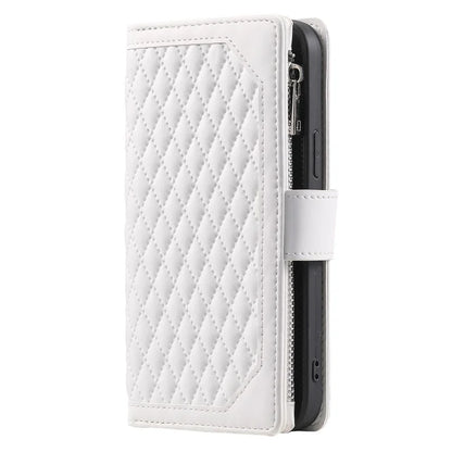 Style 005 For Samsung Galaxy A16 5G Wallet Case Rhombus Stitching Line PU Leather Phone Cover