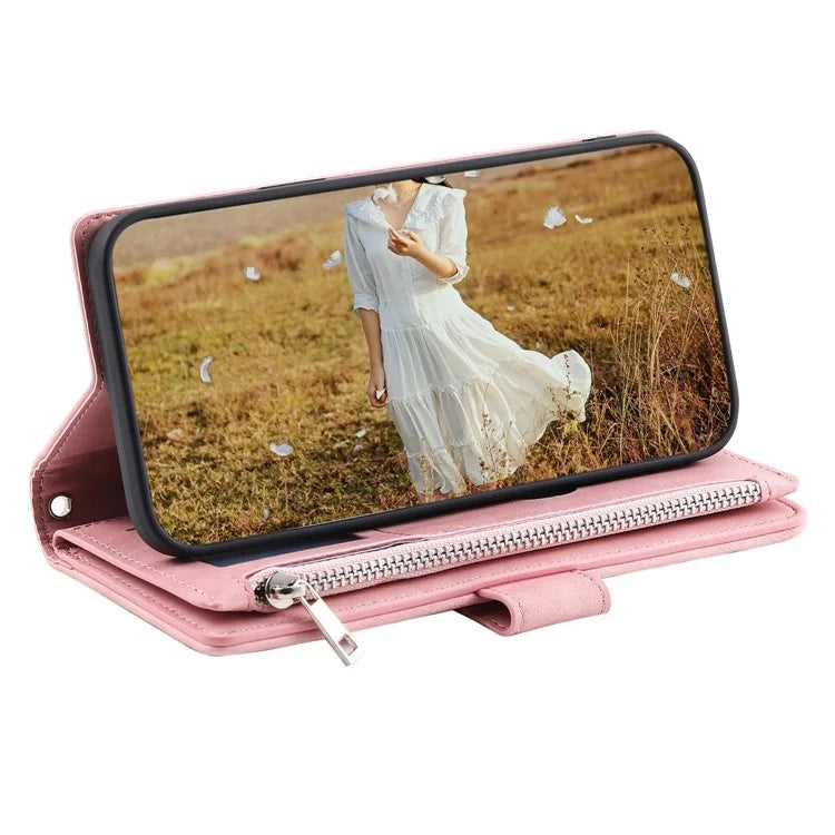 Style 005 For Samsung Galaxy A16 5G Wallet Case Rhombus Stitching Line PU Leather Phone Cover