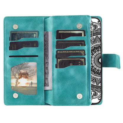 Style 006 For Samsung Galaxy A16 5G Wallet Case PU Leather Phone Cover Mandala Flower Pattern
