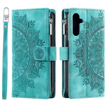 Style 006 For Samsung Galaxy A16 5G Wallet Case PU Leather Phone Cover Mandala Flower Pattern