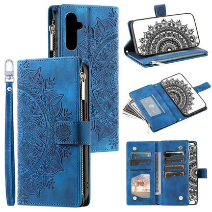Style 006 For Samsung Galaxy A16 5G Wallet Case PU Leather Phone Cover Mandala Flower Pattern