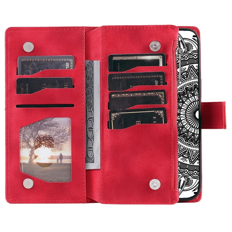 Style 006 For Samsung Galaxy A16 5G Wallet Case PU Leather Phone Cover Mandala Flower Pattern