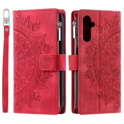 Style 006 For Samsung Galaxy A16 5G Wallet Case PU Leather Phone Cover Mandala Flower Pattern