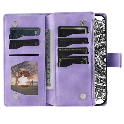 Style 006 For Samsung Galaxy A16 5G Wallet Case PU Leather Phone Cover Mandala Flower Pattern
