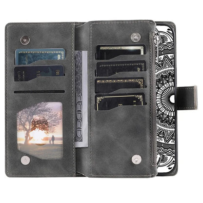 Style 006 For Samsung Galaxy A16 5G Wallet Case PU Leather Phone Cover Mandala Flower Pattern