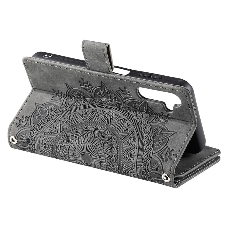 Style 006 For Samsung Galaxy A16 5G Wallet Case PU Leather Phone Cover Mandala Flower Pattern