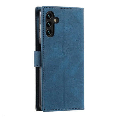 For Samsung Galaxy A16 5G Leather Case Splicing Stitching Wallet Stand Phone Cover with Strap