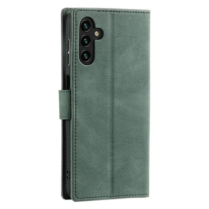 For Samsung Galaxy A16 5G Leather Case Splicing Stitching Wallet Stand Phone Cover with Strap