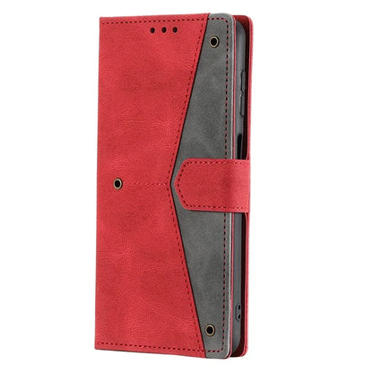For Samsung Galaxy A16 5G Leather Case Splicing Stitching Wallet Stand Phone Cover with Strap