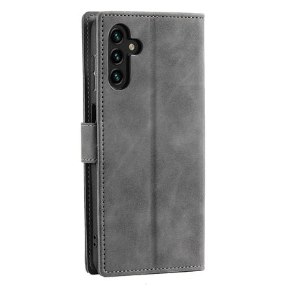 For Samsung Galaxy A16 5G Leather Case Splicing Stitching Wallet Stand Phone Cover with Strap