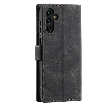 For Samsung Galaxy A16 5G Leather Case Splicing Stitching Wallet Stand Phone Cover with Strap