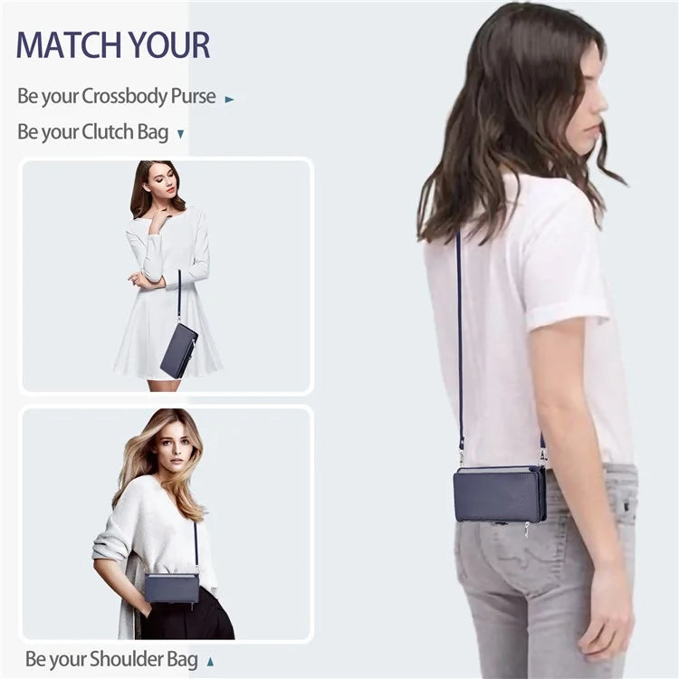 015 Style For Samsung Galaxy A16 5G Case TPU+PU Leather Wallet Phone Cover with Straps