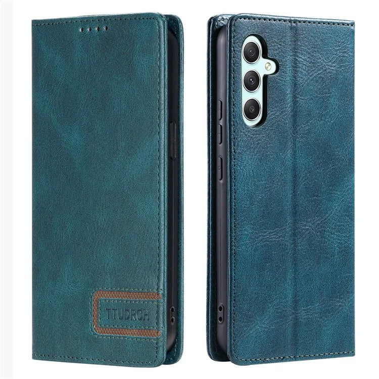 TTUDRCH Style 007 For Samsung Galaxy A16 5G Leather Case RFID Blocking Wallet Stand Phone Cover