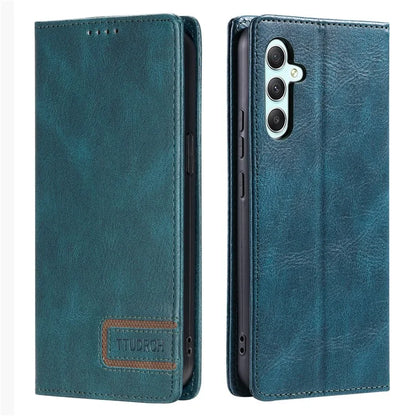 TTUDRCH Style 007 For Samsung Galaxy A16 5G Leather Case RFID Blocking Wallet Stand Phone Cover
