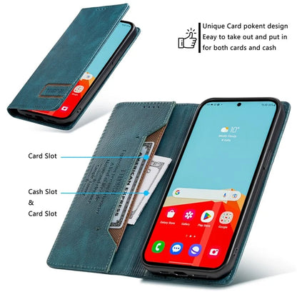 TTUDRCH Style 007 For Samsung Galaxy A16 5G Leather Case RFID Blocking Wallet Stand Phone Cover