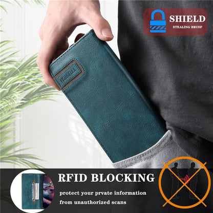 TTUDRCH Style 007 For Samsung Galaxy A16 5G Leather Case RFID Blocking Wallet Stand Phone Cover