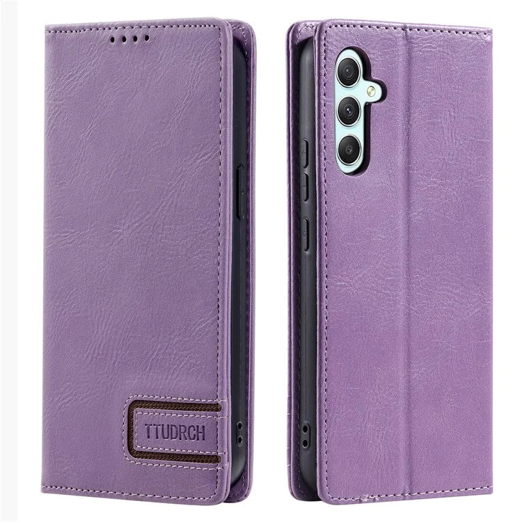 TTUDRCH Style 007 For Samsung Galaxy A16 5G Leather Case RFID Blocking Wallet Stand Phone Cover