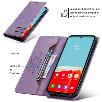 TTUDRCH Style 007 For Samsung Galaxy A16 5G Leather Case RFID Blocking Wallet Stand Phone Cover