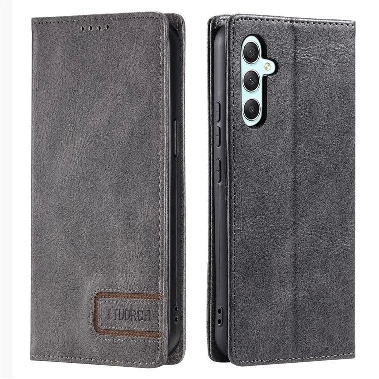 TTUDRCH Style 007 For Samsung Galaxy A16 5G Leather Case RFID Blocking Wallet Stand Phone Cover