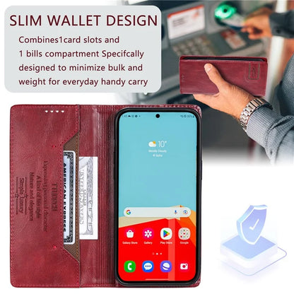 TTUDRCH Style 007 For Samsung Galaxy A16 5G Leather Case RFID Blocking Wallet Stand Phone Cover