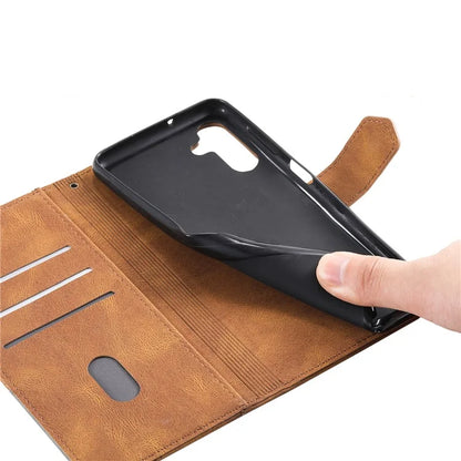 For Samsung Galaxy A16 5G Leather Case RFID Blocking Wallet Stand Phone Cover with Strap