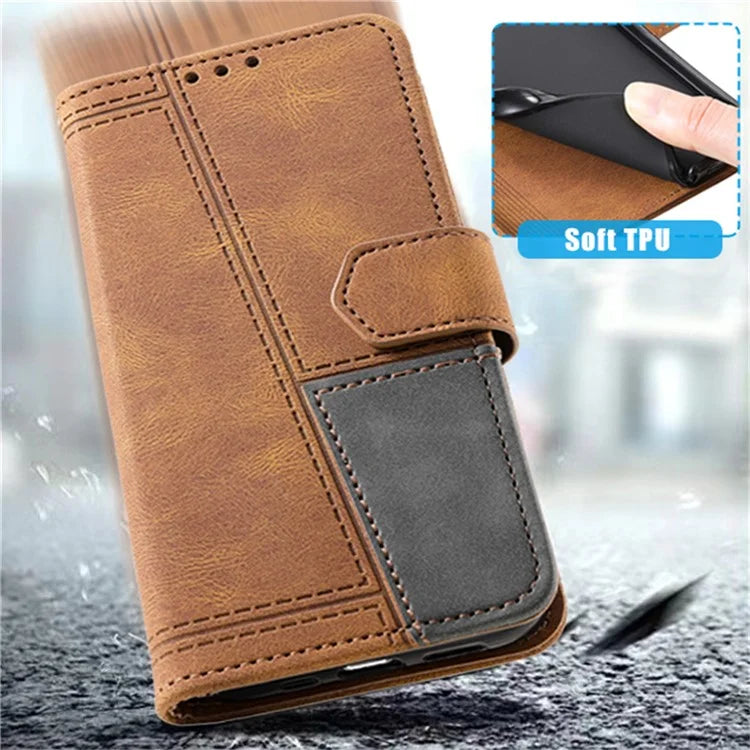 For Samsung Galaxy A16 5G Leather Case RFID Blocking Wallet Stand Phone Cover with Strap