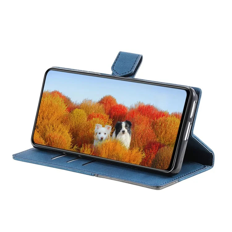 For Samsung Galaxy A16 5G Leather Case RFID Blocking Wallet Stand Phone Cover with Strap
