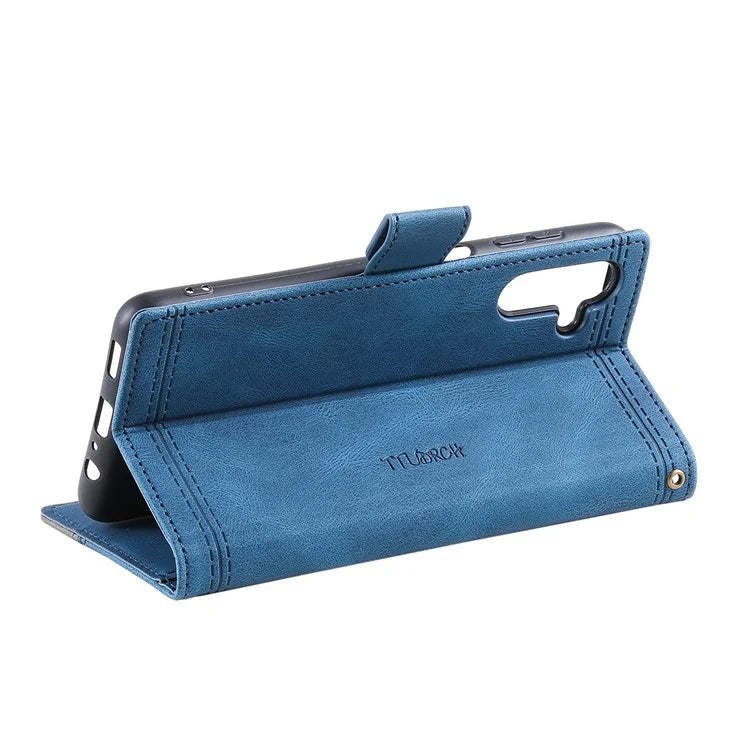 For Samsung Galaxy A16 5G Leather Case RFID Blocking Wallet Stand Phone Cover with Strap