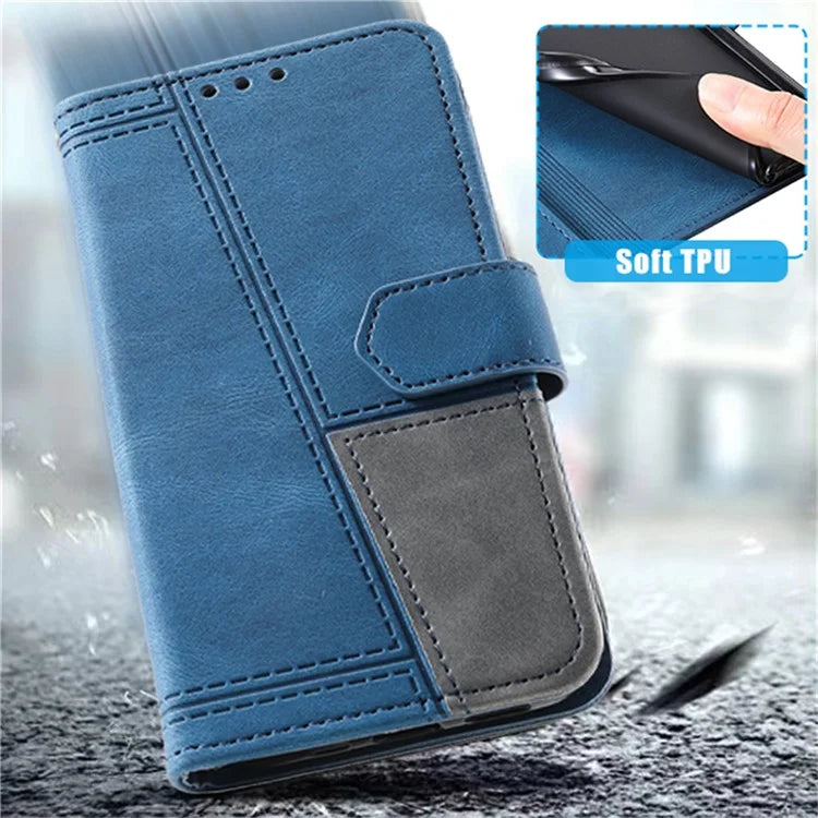 For Samsung Galaxy A16 5G Leather Case RFID Blocking Wallet Stand Phone Cover with Strap
