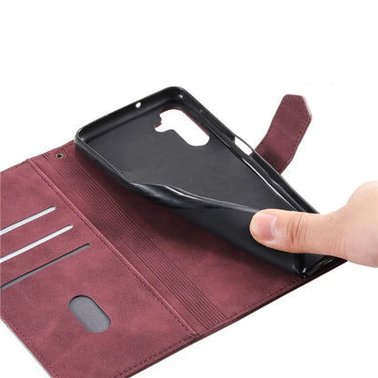 For Samsung Galaxy A16 5G Leather Case RFID Blocking Wallet Stand Phone Cover with Strap