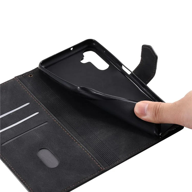 For Samsung Galaxy A16 5G Leather Case RFID Blocking Wallet Stand Phone Cover with Strap