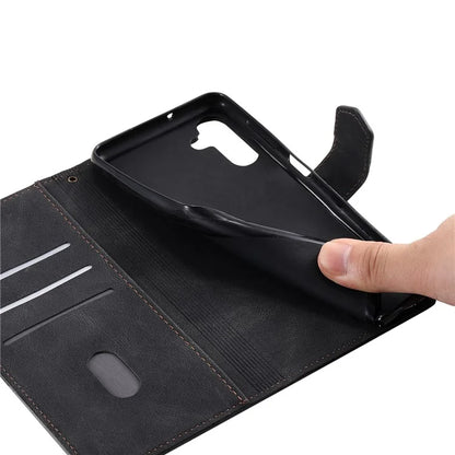 For Samsung Galaxy A16 5G Leather Case RFID Blocking Wallet Stand Phone Cover with Strap