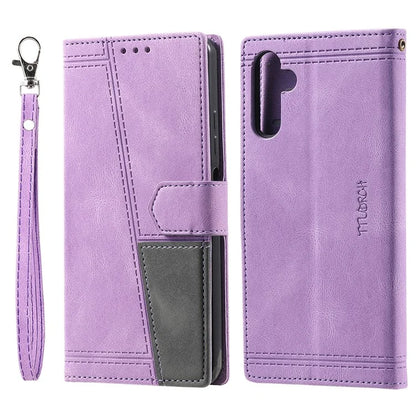For Samsung Galaxy A16 5G Leather Case RFID Blocking Wallet Stand Phone Cover with Strap