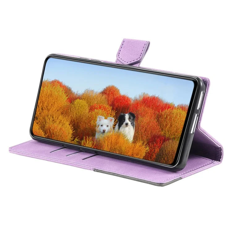 For Samsung Galaxy A16 5G Leather Case RFID Blocking Wallet Stand Phone Cover with Strap
