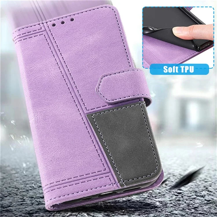 For Samsung Galaxy A16 5G Leather Case RFID Blocking Wallet Stand Phone Cover with Strap