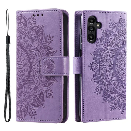 For Samsung Galaxy A16 5G Case Imprinted Totem PU Leather Wallet Stand Phone Cover
